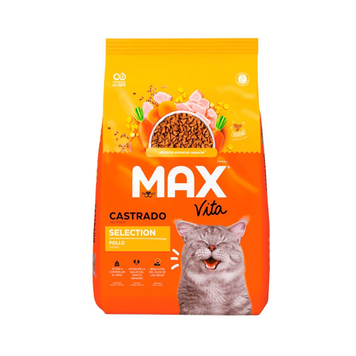 Max-cat-castrado-Pollo, comida-para-gatos.com