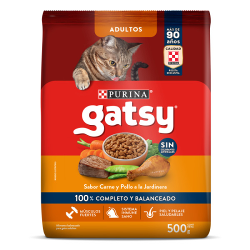 Gatsy-carne-y-pollo-jardineria, comida-para-gatos.com